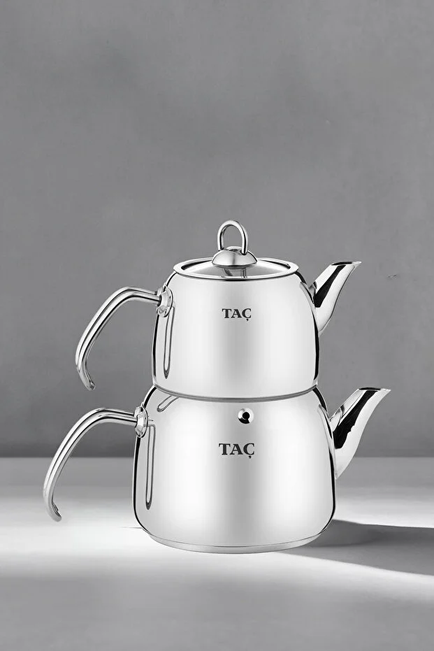 Panda Orta Boy 4 Parça Paslanmaz Çelik Çaydanlık Takımı 1.25-2.00lt